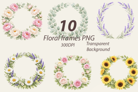 Botanical Frame PNG Bundle: Elevating Digital and Print Design