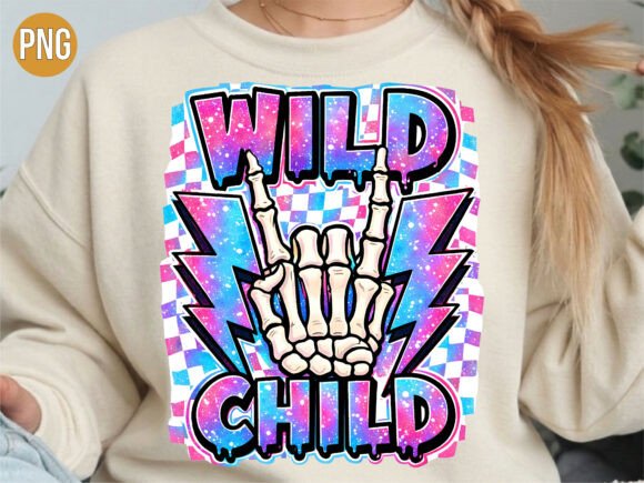 Cosmic Wild Child Skeleton Rock Hand PNG: Strategic Design for Brand Impact