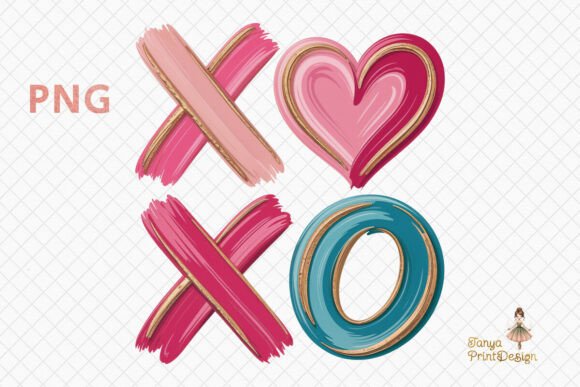 Elevating Sublimation Design with XOXO Love Brush Strokes PNG: A Modern Artistic Approach