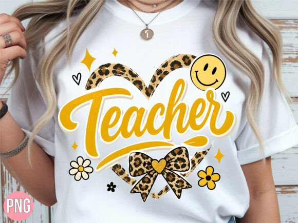 Evaluating the Retro Leopard Heart Teacher PNG for Creative Workflows