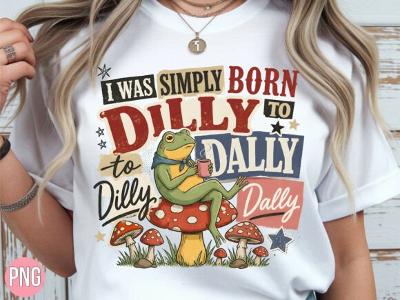 Funny Frog Dilly Dally Mushroom PNG