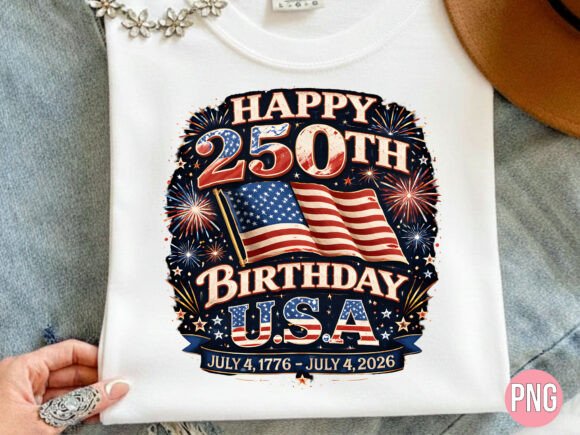 Happy 250th Birthday USA Flag PNG Shirt: A Practical Guide to High-Quality Digital Design