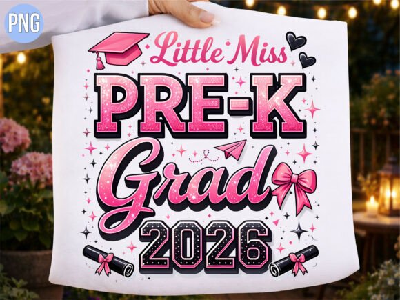 Little Miss Pre-K Grad 2026 Pink PNG: The Ultimate Asset for Celebrating Early Milestones