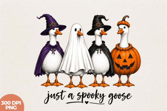 Spooky Goose PNG for Creative Designs