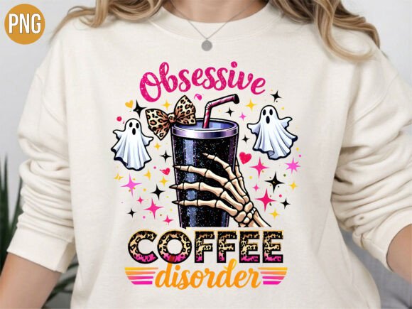 Strategic Application of the Spooky Obsessive Coffee Disorder PNG for Brand Positioning