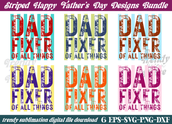 Stripes Fixer of All Things Dad SVG Png: Elevating Modern DIY and Print-on-Demand Projects