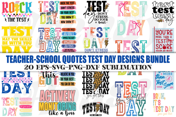 Test Day & Teacher PNG Bundle: A Creative Toolkit