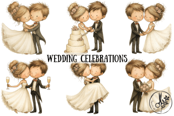 Wedding Celebrations PNG & PDF Clipart